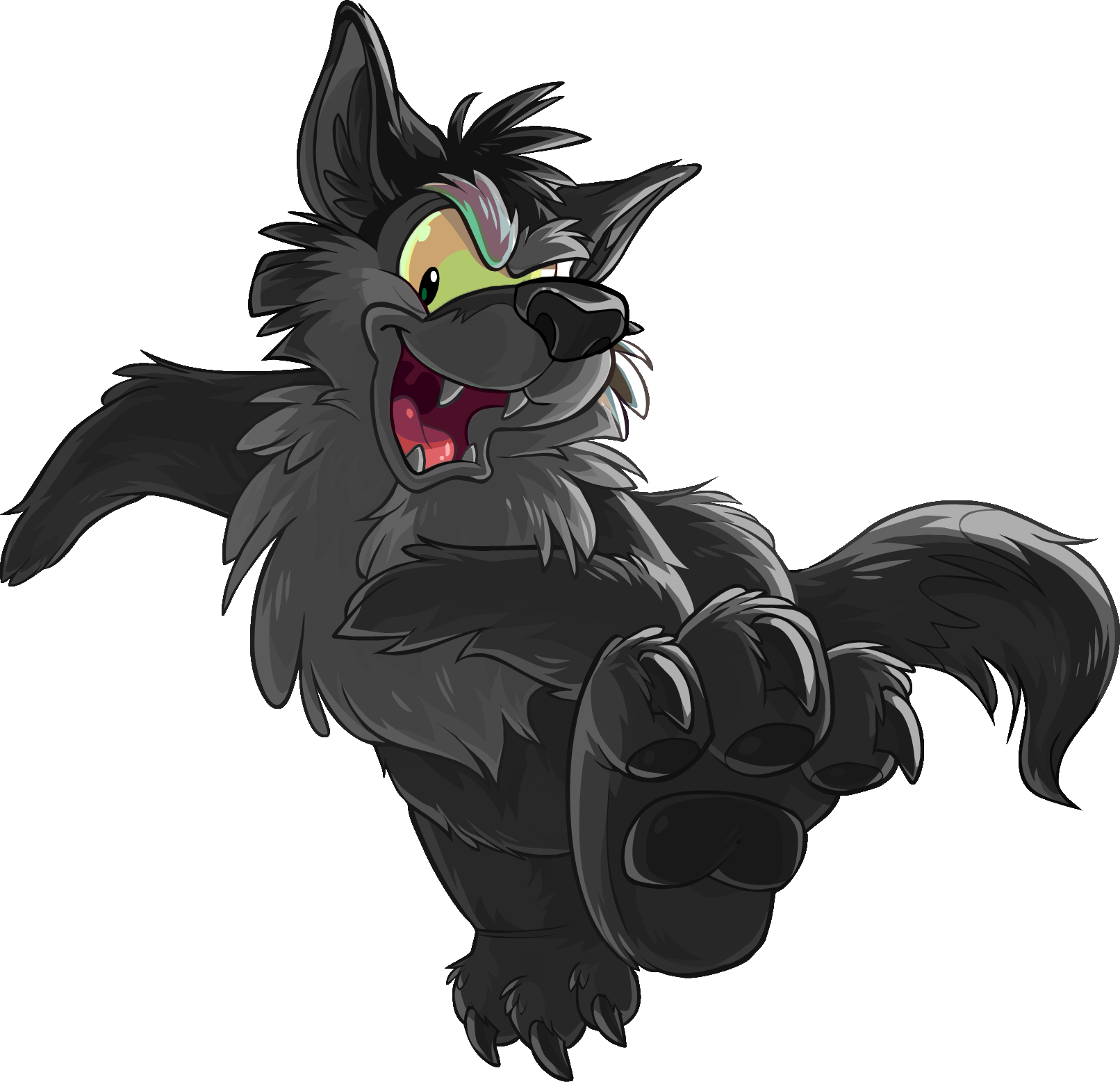 black wolf